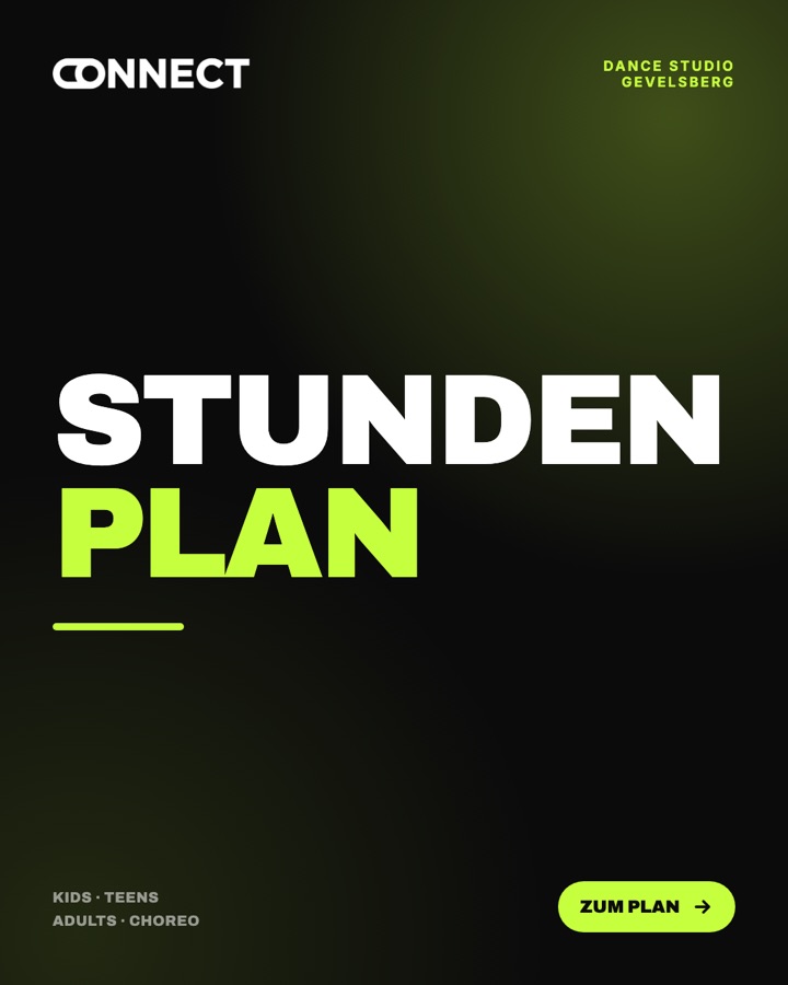 Instagram-Beitrag: Unser Stundenplan für Kids, Teens, Adults und Choreo